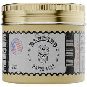 Помада матова для укладання волосся сильної фіксації Matte Clay Pomade Bandido, 125 мл