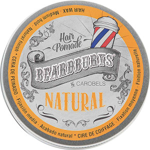 Помада NATURAL для волосся кремоподібна класична BEARDBURYS, 30 мл
