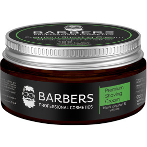 Крем для бритья с тонизирующим эффектом Barbers Black Pepper-Vetiver, 100 мл