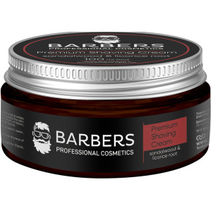 Крем для бритья с успокаивающим эффектом Barbers Sandalwood-Licorice Root, 100 мл