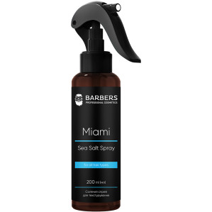 Текстурирующий соляной спрей для волос Barbers Miami, 200 мл