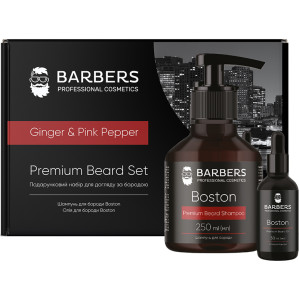 Подарочный набор для ухода за бородой Ginger & Pink Pepper Barbers