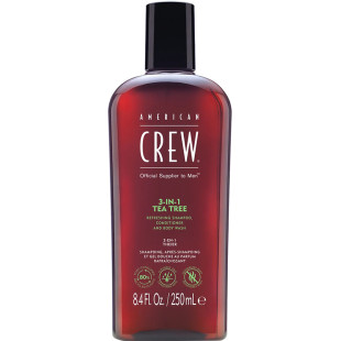 Шампунь 3 в 1 Tea Tree Shampoo American Crew, 250 мл